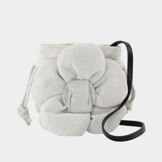 The Drawstring Mini Shoulder Bag - Marc Jacobs - Cotton - Grey