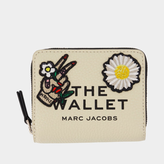 The Mini Compact Wallet - Marc Jacobs - Leather - Ivory