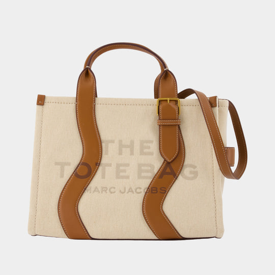 The Medium Tote Shopper Bag - Marc Jacobs - Cotton - Beige