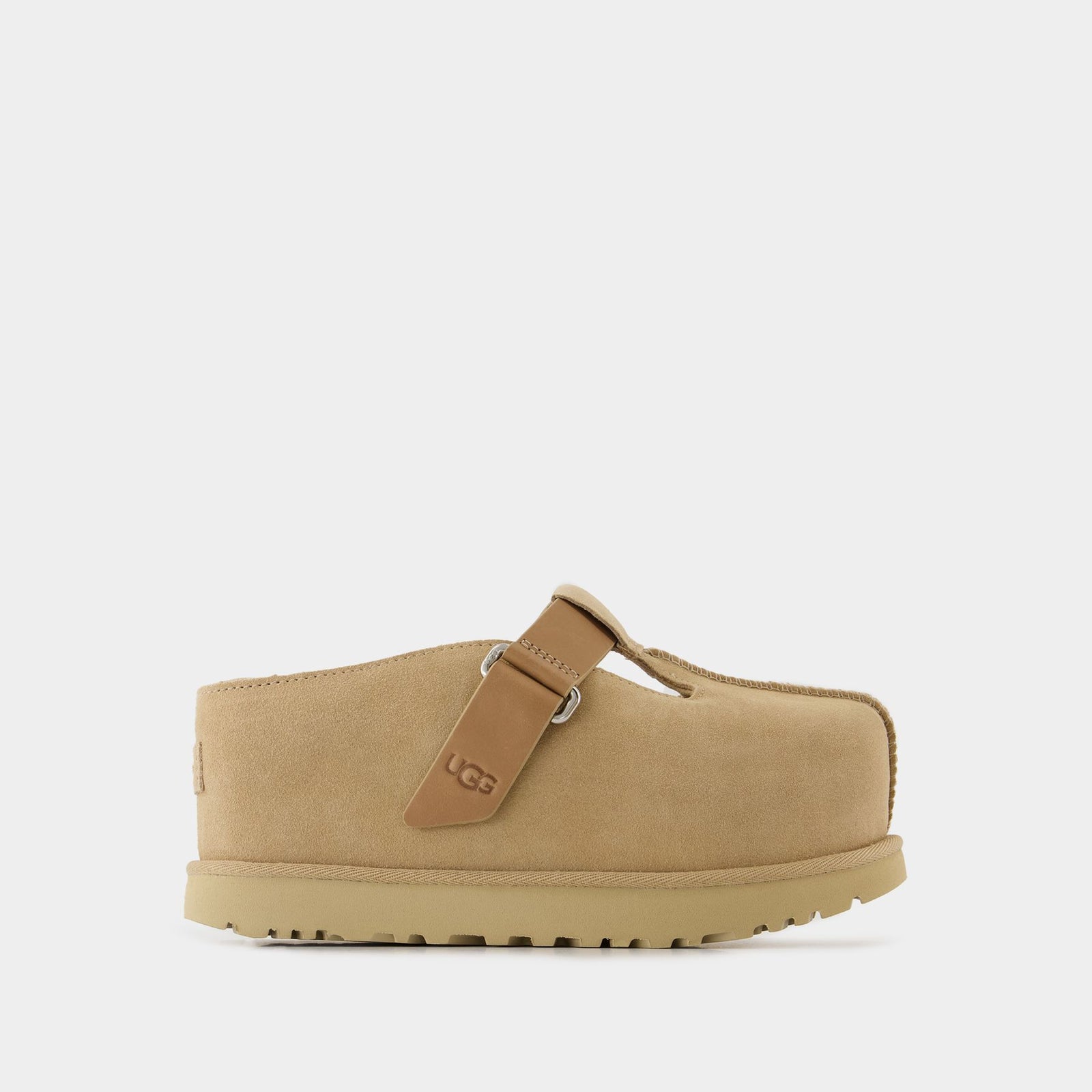 W Goldenstar Hi Clog Mules - UGG - Leather - Beige