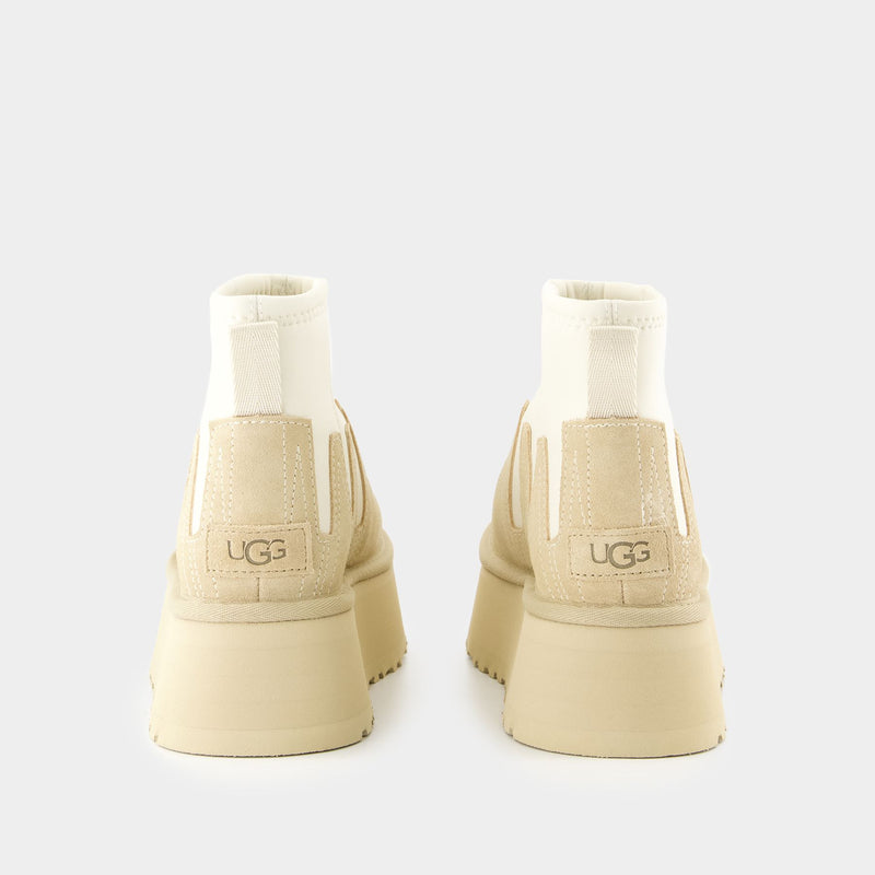 W Classic Mini Dipper Sunwave Boots UGG Leather Beige