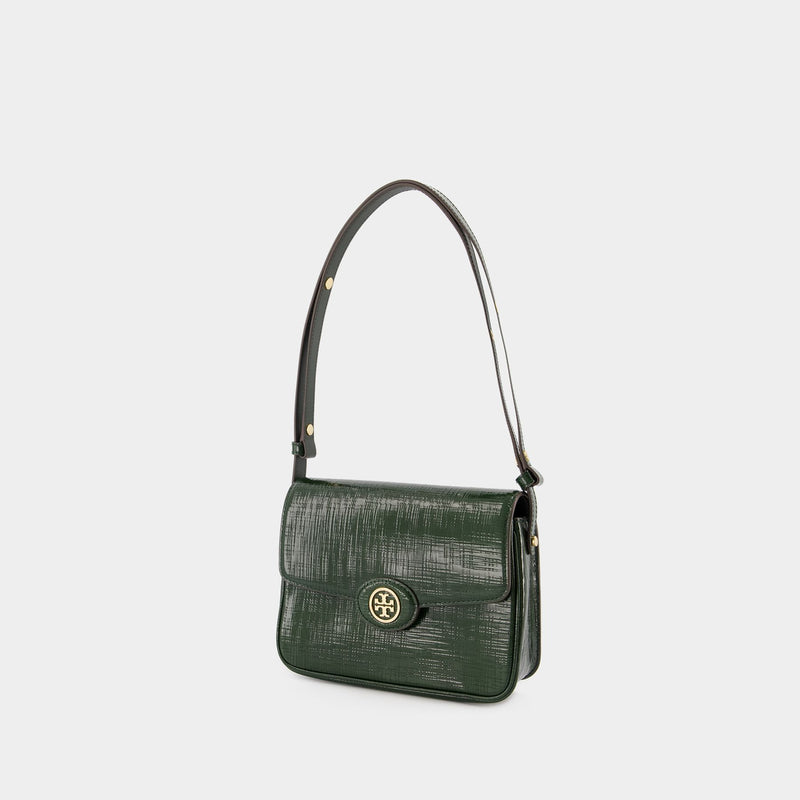Robinson Convertible Shoulder Bag Tory Burch Leather Green