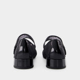 Cap Toe Ballerinas - Tory Burch - Synthetic - Black