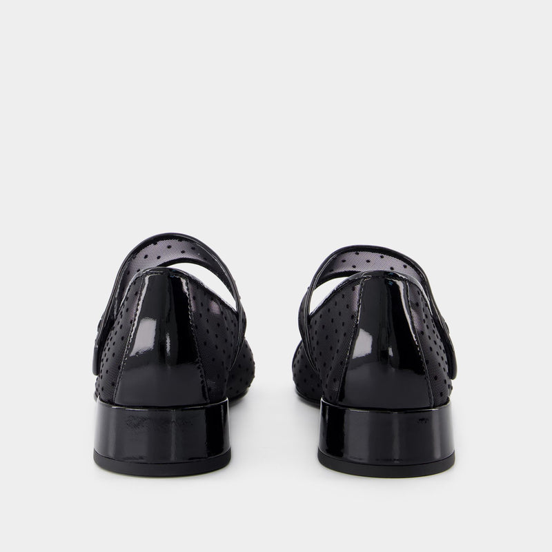 Cap Toe Ballerinas - Tory Burch - Synthetic - Black