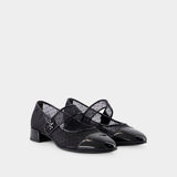 Cap Toe Ballerinas - Tory Burch - Synthetic - Black