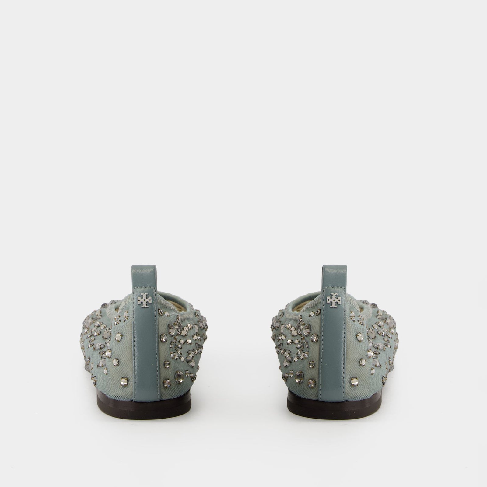 Crystal Ballerinas - Tory Burch - Nylon - Blue