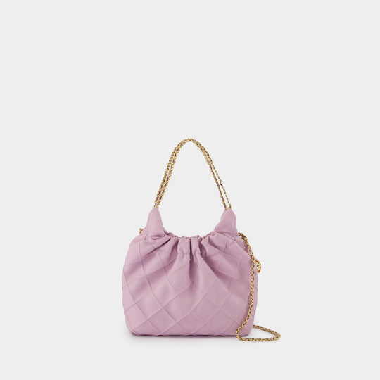 Fleming Mini Shoulder Bag - Tory Burch - Leather - Purple