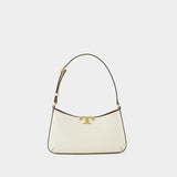 Eleanor Slim Shoulder Bag - Tory Burch - Leather - White