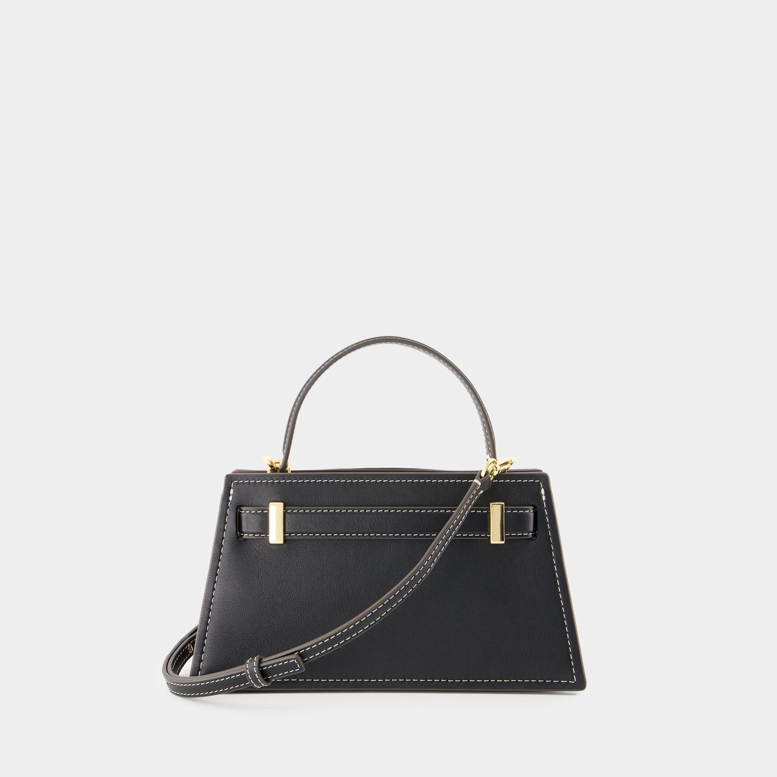 Petite Lee Radziwill Purse - Tory Burch - Leather - Black