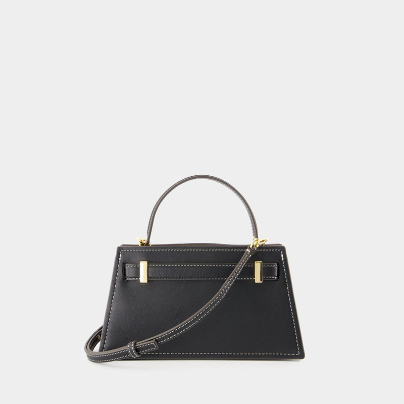 Petite Lee Radziwill Purse - Tory Burch - Leather - Black
