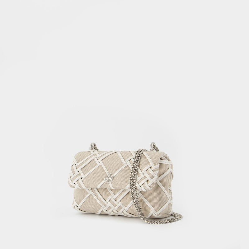 Kira Mini Flap Shoulder Bag - Tory Burch - Cotton - White