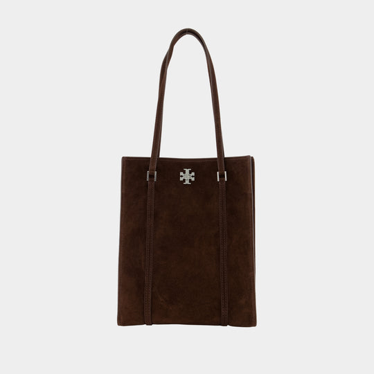 Turnlock Small Shopper Bag - Tory Burch - Leather - Brown