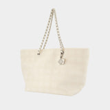 Ella Terry Shopper Bag - Tory Burch - Cotton - Neutral