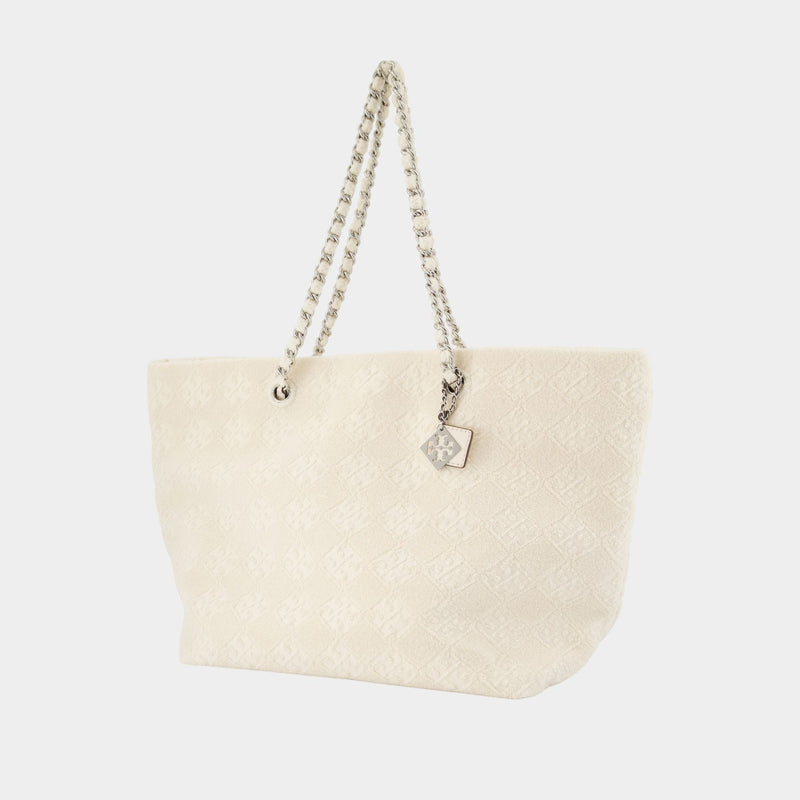 Ella Terry Shopper Bag - Tory Burch - Cotton - Neutral