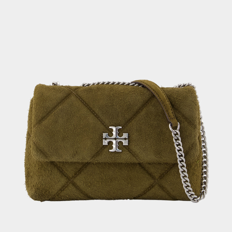 Kira Diamond Small Convertible Shoulder Bag - Tory Burch - Leather - Green