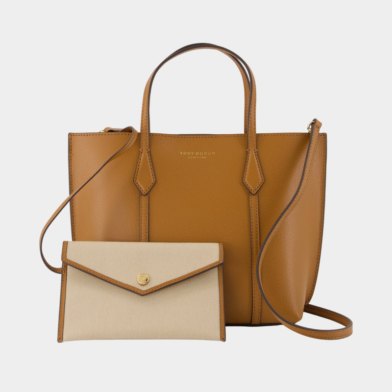 Perry Small Zip Purse - Tory Burch - Leather - Brown