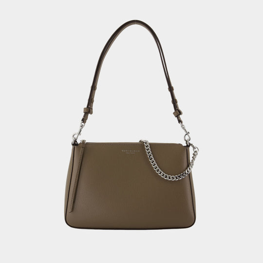 Perry Shoulder Bag - Tory Burch - Leather - Khaki