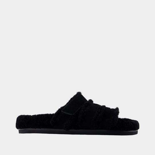 Ines Sport Sandals - Tory Burch - Leather - Black