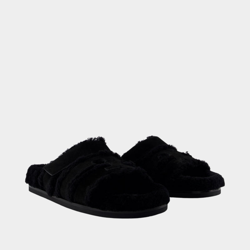 Ines Sport Sandals - Tory Burch - Leather - Black