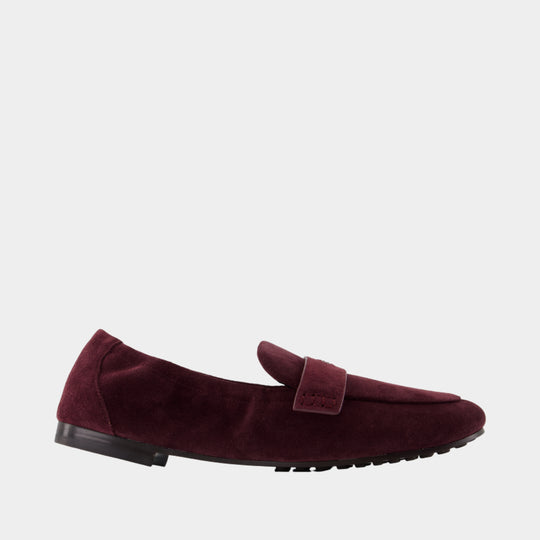 Ballet Loafers - Tory Burch - Leather - Burgundy