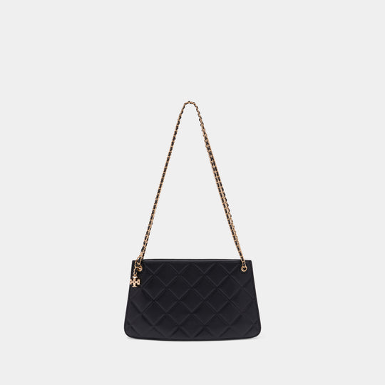 Fleming Shoulder Bag - Tory Burch - Leather - Black