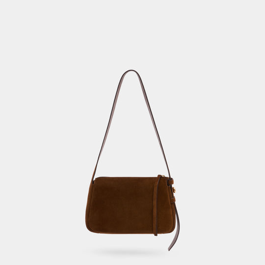 Romy Small Shoulder Bag - Tory Burch - Leather - Brown