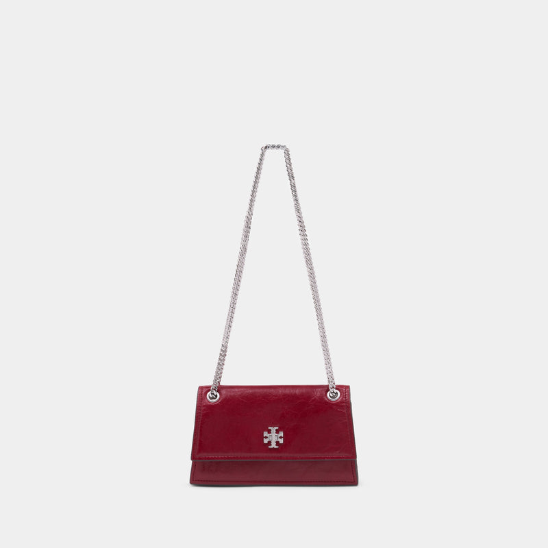 Kira Turnlock Mini Shoulder Bag - Tory Burch - Leather - Red