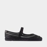 Open Weave Espadrilles - Tory Burch - Viscose - Black