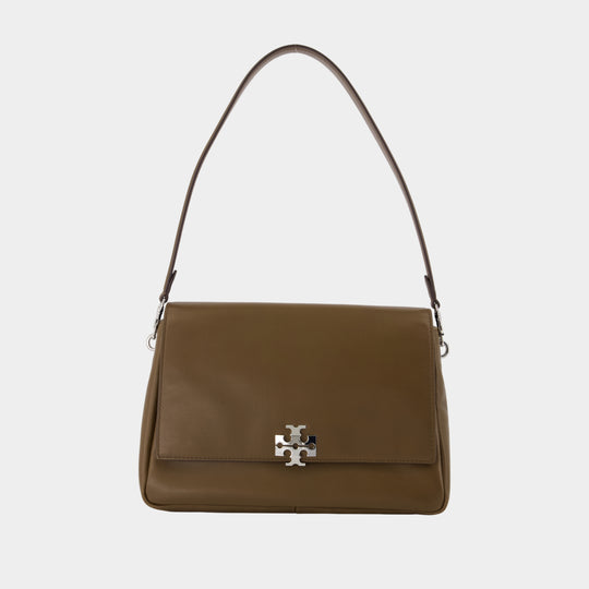 Charlie Shoulder Bag - Tory Burch - Leather - Brown