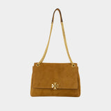 Charlie Shoulder Bag - Tory Burch - Leather - Brown