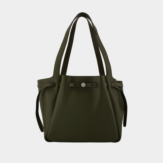 Romy Shopper Bag - Tory Burch - Leather - Green