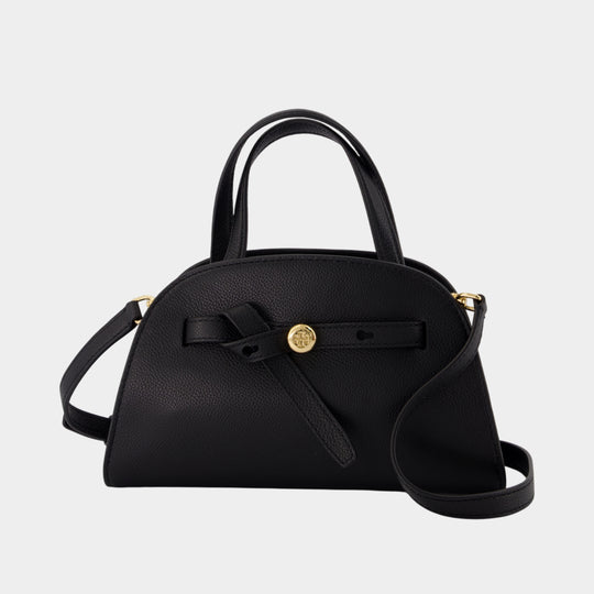 Romy Small Bauletto Handbag - Tory Burch - Leather - Black
