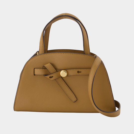 Romy Small Bauletto Purse - Tory Burch - Leather - Beige