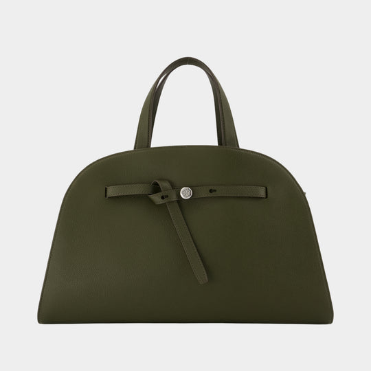 Romy Bauletto Handbag - Tory Burch - Leather - Khaki