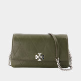 Charlie On-Chain Wallet - Tory Burch - Leather - Khaki