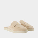 Ballet Sport Mules - Tory Burch - Leather - Beige