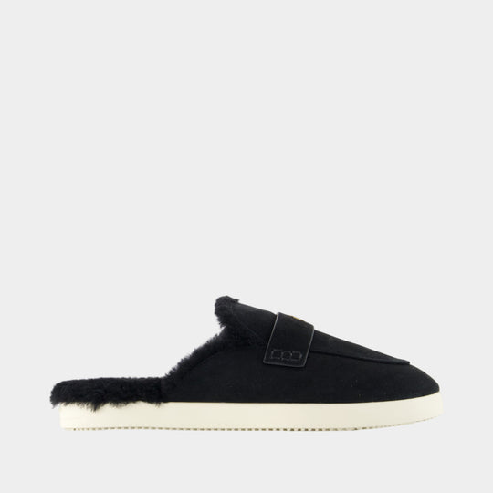 Ballet Sport Mules - Tory Burch - Shearling - Black