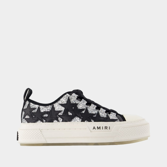 Glitter Stars Court Low Sneakers - Amiri - Synthetic - Grey