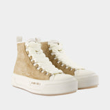 Western Ma Court Hi Sneakers - Amiri - Leather - Beige
