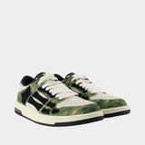 Camo Skel Top Low Sneakers - Amiri - Synthetic - Green