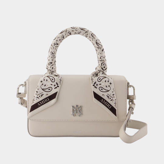 Micro Long Ma Purse - Amiri - Leather - Beige