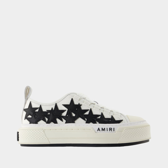 Stars Court Low Sneakers - Amiri - Cotton - White/Black