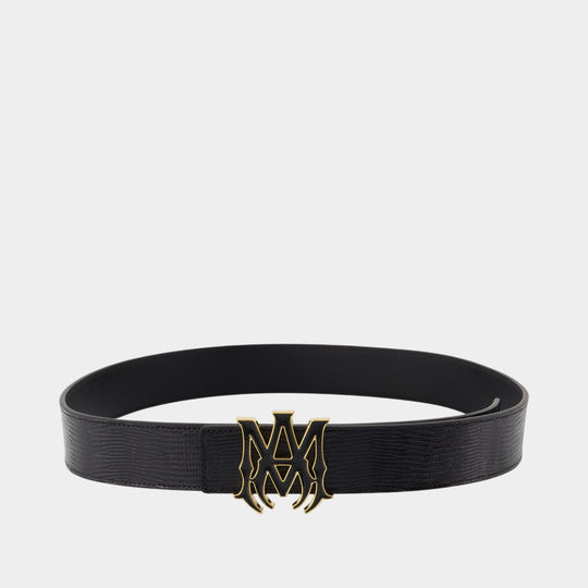 Ma Lizard Belt - Amiri - Leather - Black