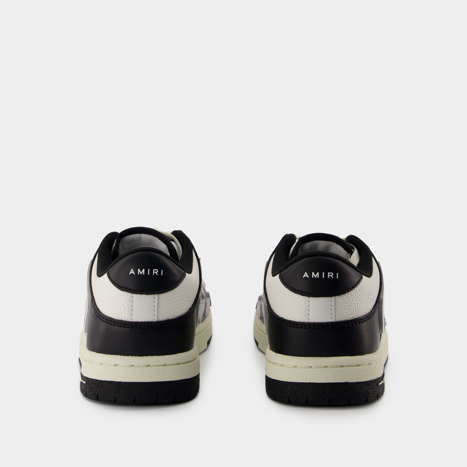 Two-Tone Skel Top Low Sneakers - Amiri - Leather - Black