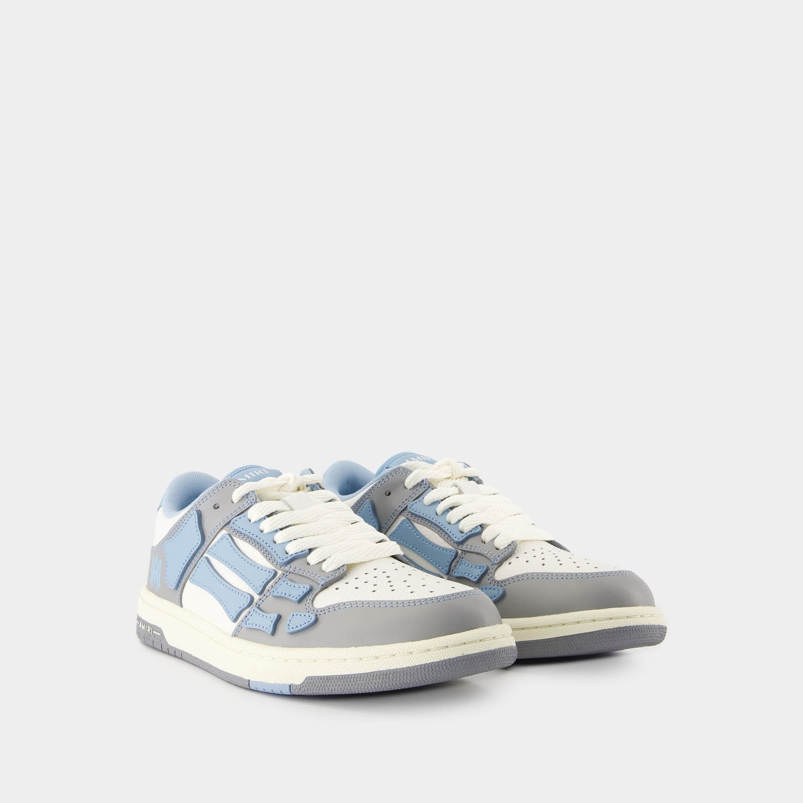 Size 8 US Amiri Skull Top Lows in Powder Blue Amiri Skel Top Low  main image 2