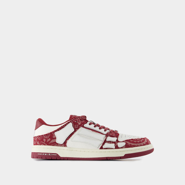 Bandana Skel Top Low Sneakers - Amiri - Leather - Burgundy Bandana Skel Top Low Sneakers - Amiri - Leather - Burgundy