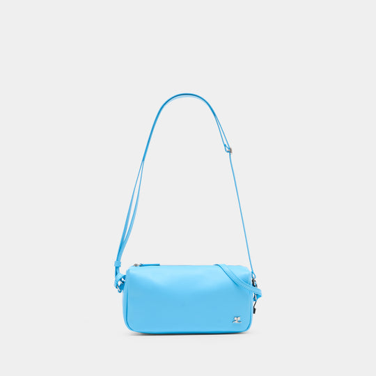 Soft Camera Shoulder Bag - Courreges - Leather - Blue