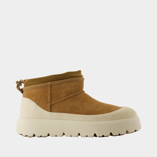 Cl Ultra Mini Weather Hybrid Ankle Boots - UGG - Leather - Brown