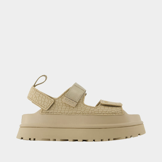 Goldenglow Embossed Sandals - UGG - Synthetic - Beige
