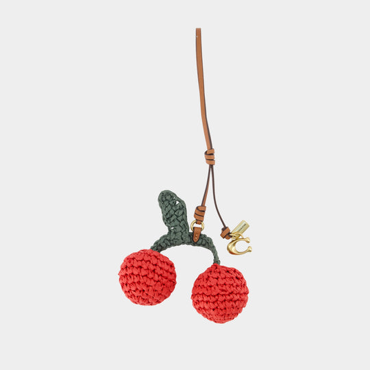 Straw Cherries Charm - Coach - Acrylic - Multicolor